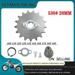 For 200 250cc Off-road Vehicle ATV, 530 Chain 20mm 10t 11T 12t 13T 14T 15t 16t 17T 18t 19T Tooth Front Engine Sprocket