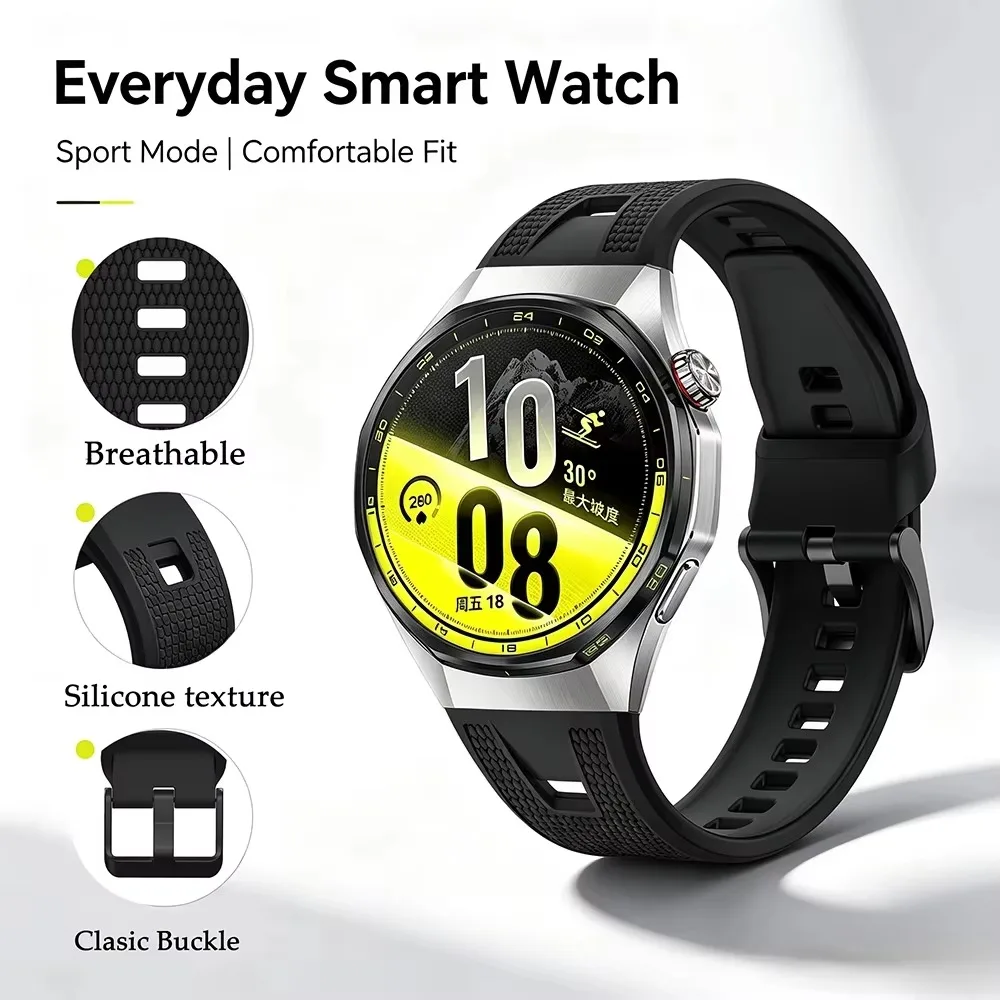 Original Silicone Straps For Huawei Watch GT6 /GT7 Pro 46mm Sports Design Bracelet Correa Smart Watches GT 6 Pro Bands