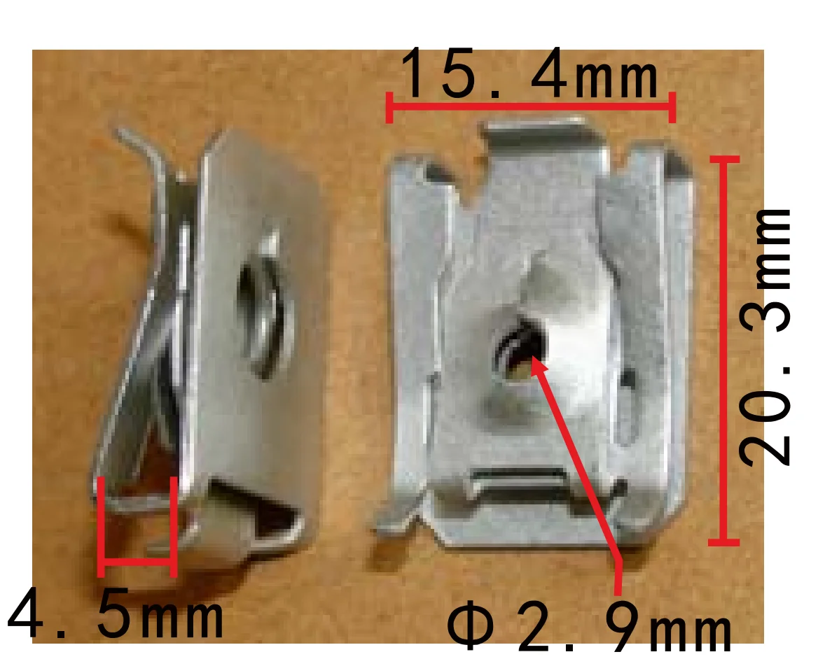 worldgolden 100PCS auto metal nut Floor trim panel trunk side trim panel buckle for bmw 07147330002 benz