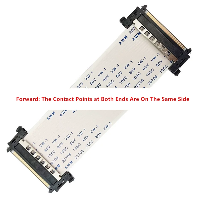 41Pin 51Pin I-PEX High Quality Ribbon Cable 4K HDTV LVDS AWM 20706 20861 105C 60V VW-1 Forward/Reverse for Electronic Components