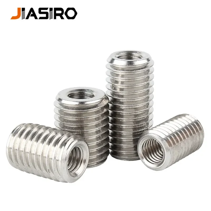 2/5pcs Insert Sleeve Converter Nut Coupler M2 M3 M4 M5 M6 M8 M10 M12 304 Stainless Steel Inside Outside Thread Adapter Screw Nut