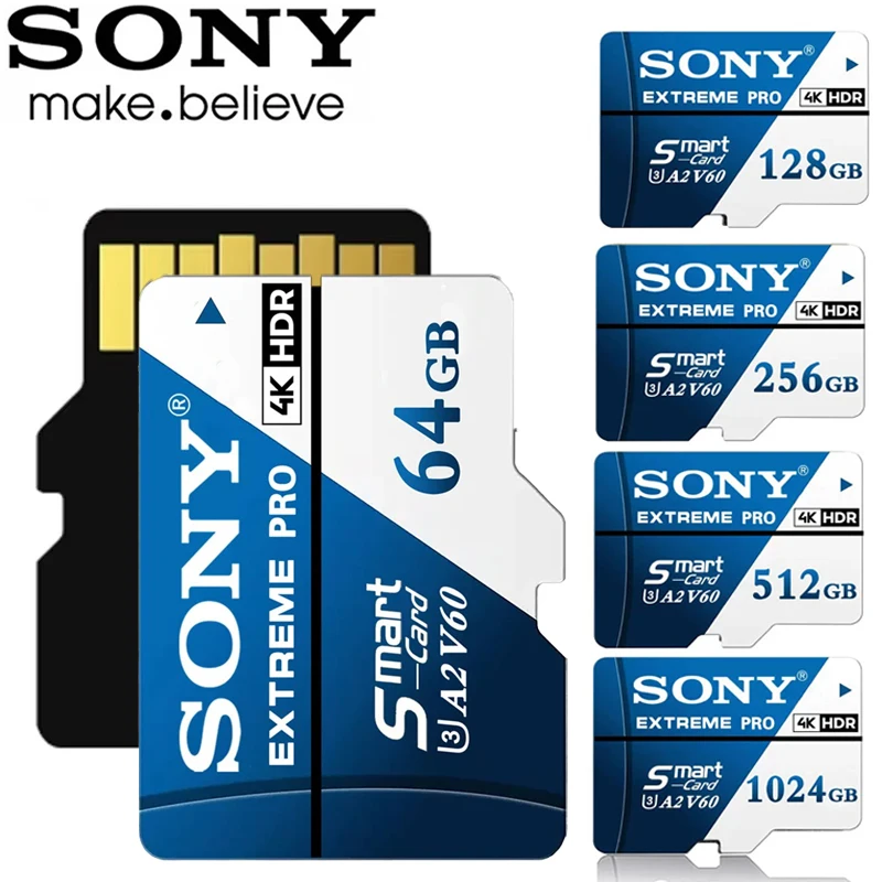 

Карта памяти Sony 1 ТБ, высокоскоростная карта Full HD Video Micro SD, 128 ГБ/64 ГБ/256 ГБ/512 ГБ TF-карта памяти для телефона/переключателя Nintendo