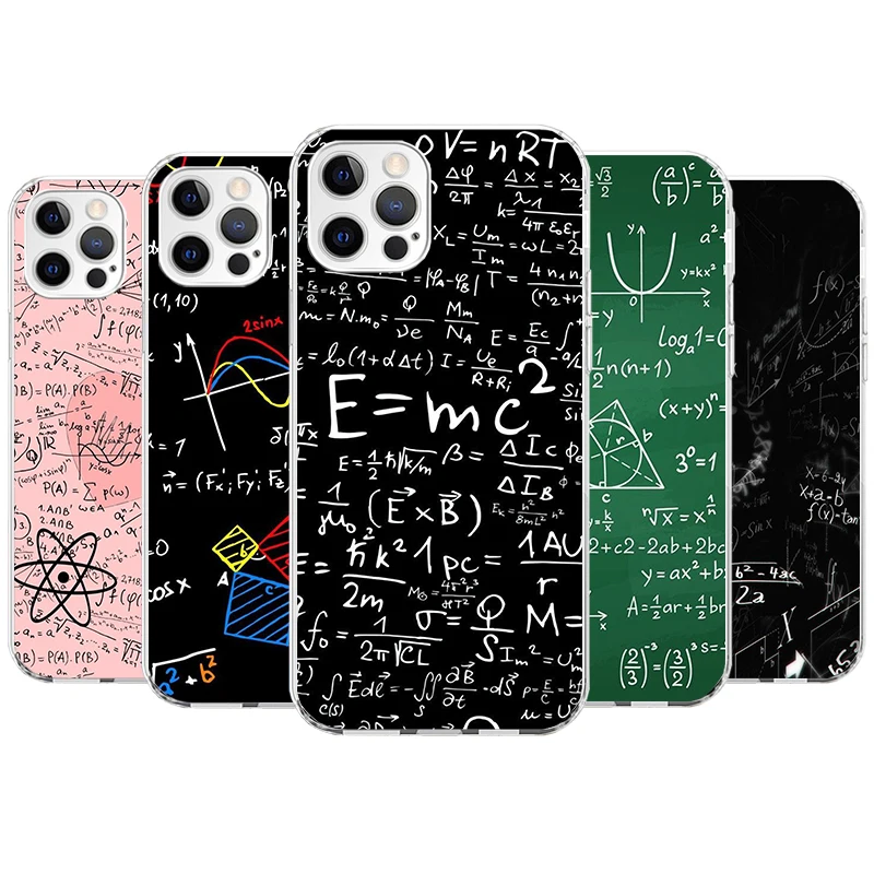 Physics Chemical Mathematics Phone Phone Case For Apple iPhone 11 12 13 14 15 16 Pro Max 7 X XS 8 Plus + Mini SE Customized Prin