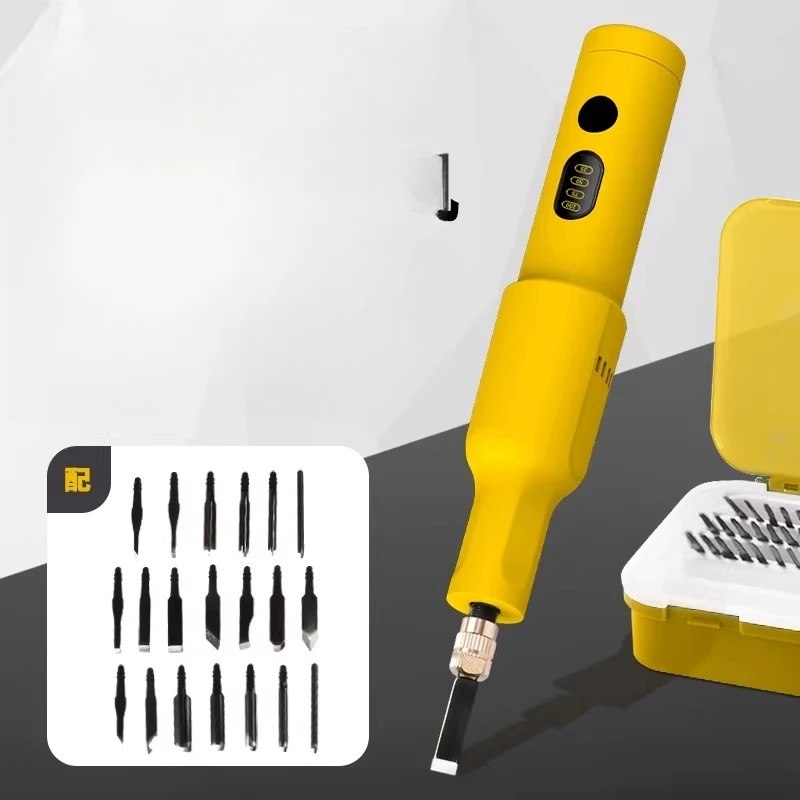 Engraving machine Power tools Full set of chisels Carpenter carving Lithium battery Handheld engraving machine Small automatic
