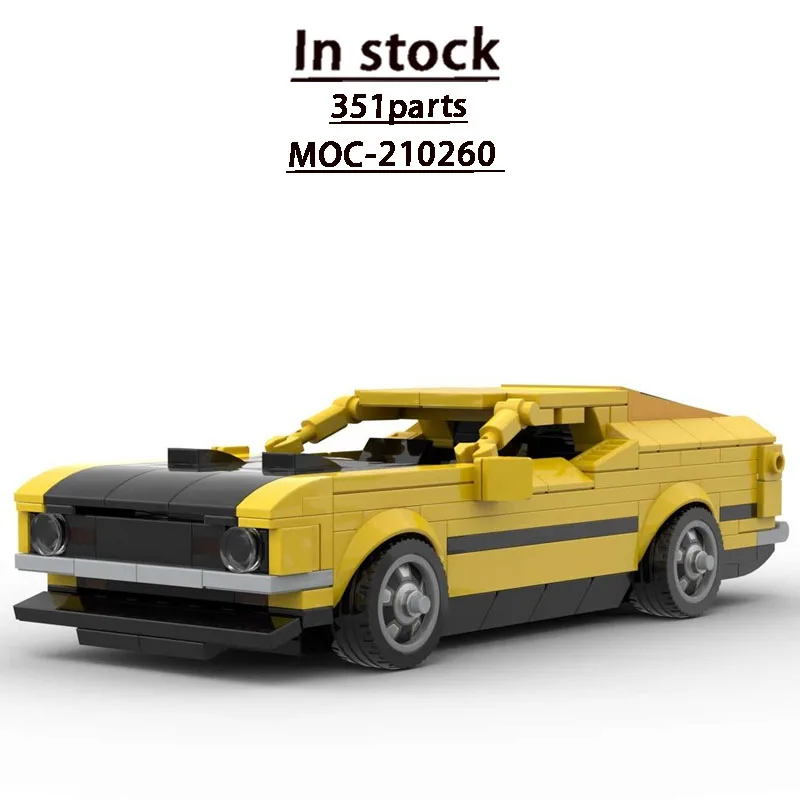 

MOC-210260 Yellow New Classic Sports Iconic Supercar Racing Building Block Model 351 Parts MOC Boys Children Birthday Toy Gift