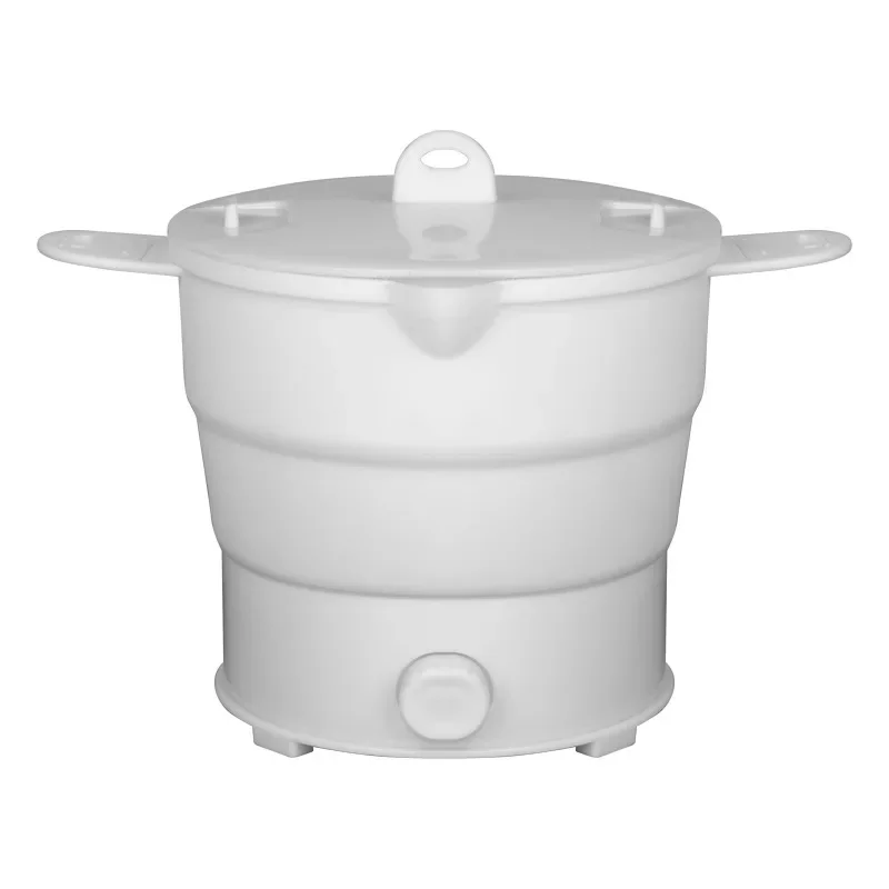 وعاء طباخ كهربائي قابل للطي متعدد الوظائف صغير الأرز الساخن طالب عنبر المعكرونة للمطبخ المنزل السفر الاتحاد الأوروبي 800 واط