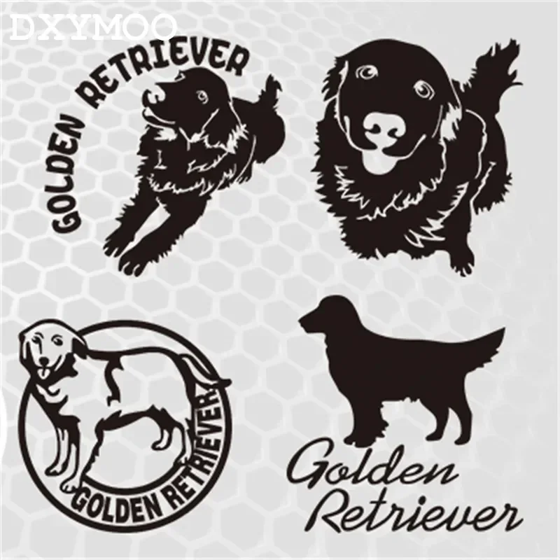 

Семейная собака, золотистый ретривер, автомобильные наклейки, авто окно, хвост, виниловая наклейка, бамперы 3 м