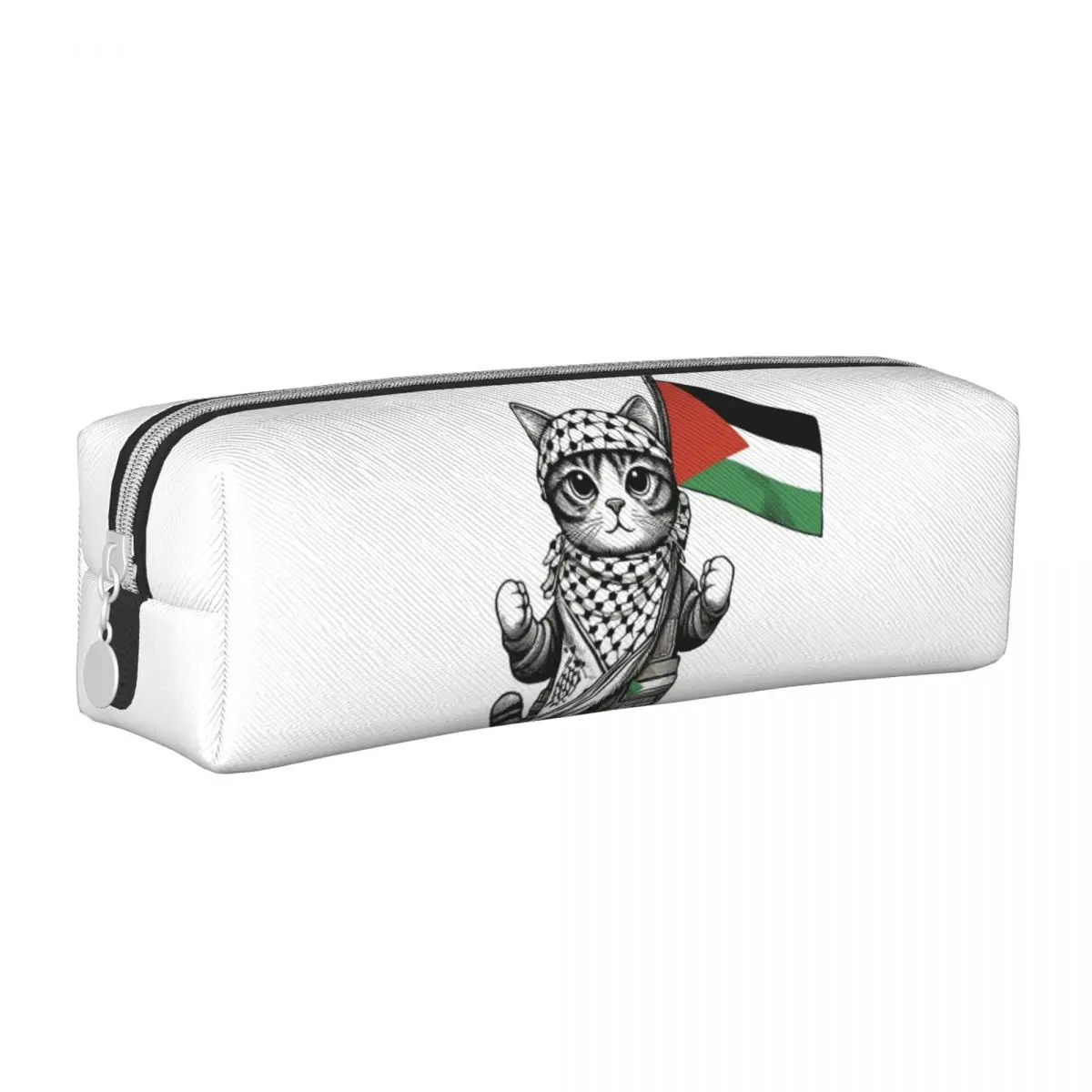 Palestine Keffiyeh Cat piórnik piórniki obsadka do pióra dla ucznia duża torba do przechowywania przybory szkolne kosmetyczne artykuły papiernicze