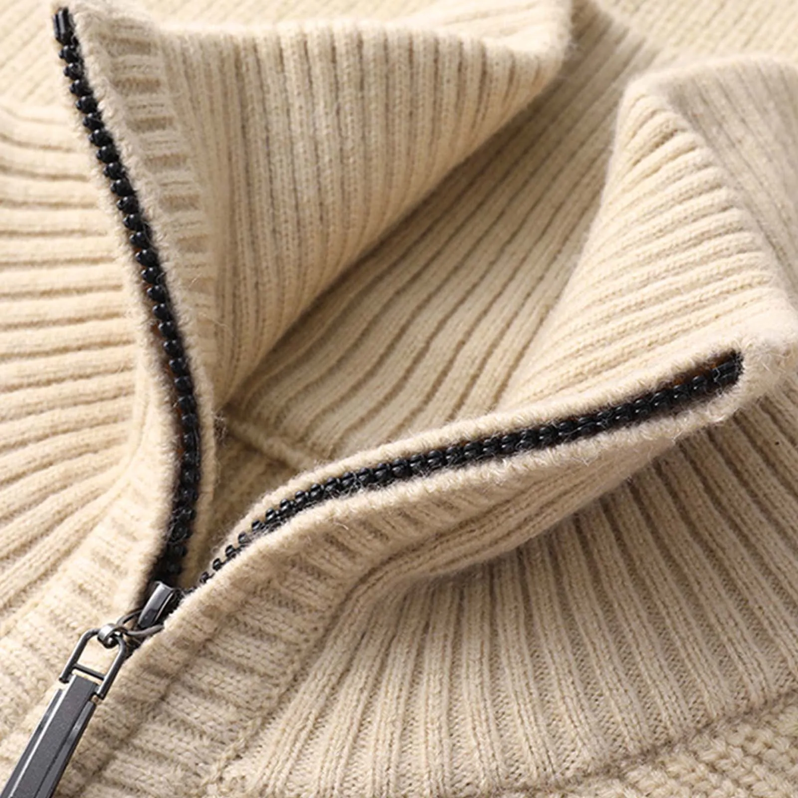 Zip-Up Cardigan Men Parka Luxury Men'S Knitted Sweater Coat Windbreaker Jackets Man Winter Korean Knitwear Clothes 2024 Autumn