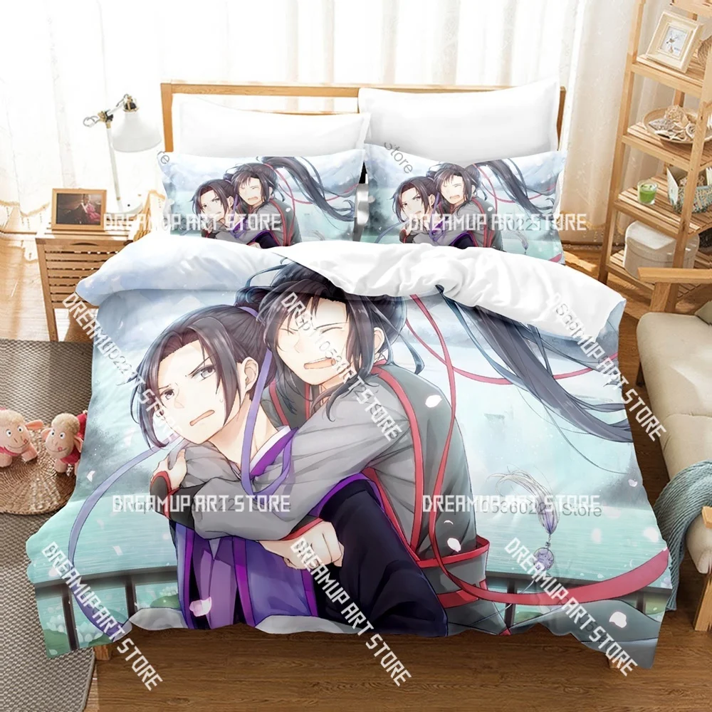 3D Printed Mo Dao Zu Shi Anime Bedding Set for Boys Girls Duvet Cover Twin Queen King Full Single Double Sizes