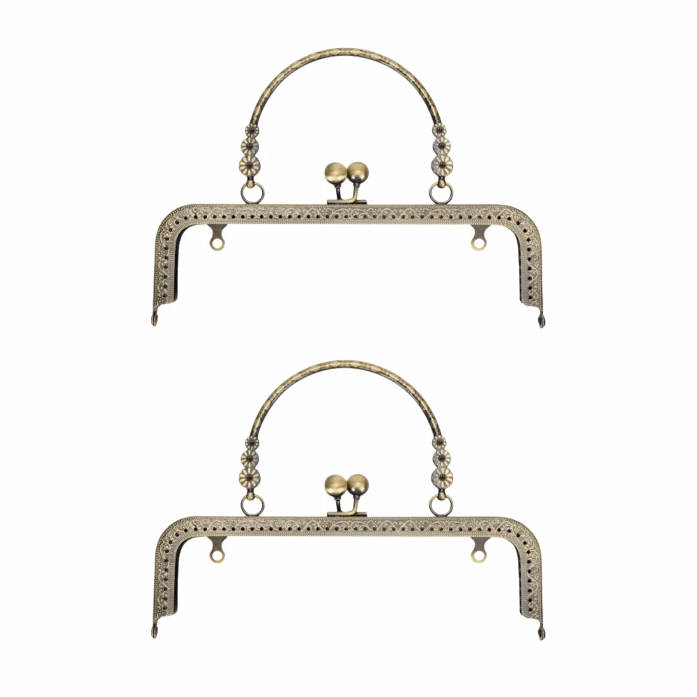 2pcs Bronze Tone Kiss Clasp Lock 20cm/7.87