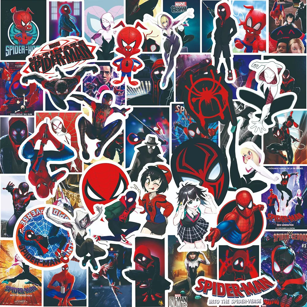 

10/30/52PCS Disney Movie Spiderman Stickers Anime Waterproof Graffiti Skateboard Laptop Motorcycle Classic DIY Toy Cool Sticker