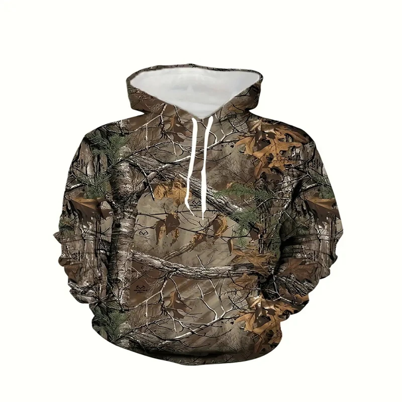 Camouflage Hunting Hoodies Men\'s Clothing Funny 3d Printing Sweatshirts Hooded Autumn Fashion Pullovers For Male Tracksuit