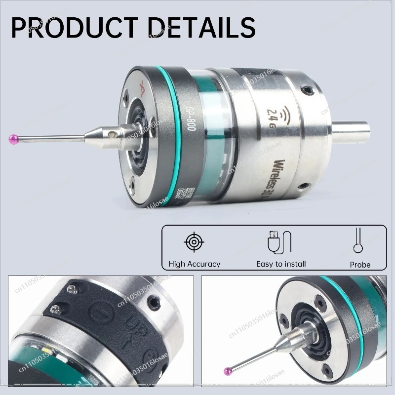 CNC Infrared Wireless Photoelectricity Probe 3D Edge Finder Repetitive Accuracy 0.001mm GP-800