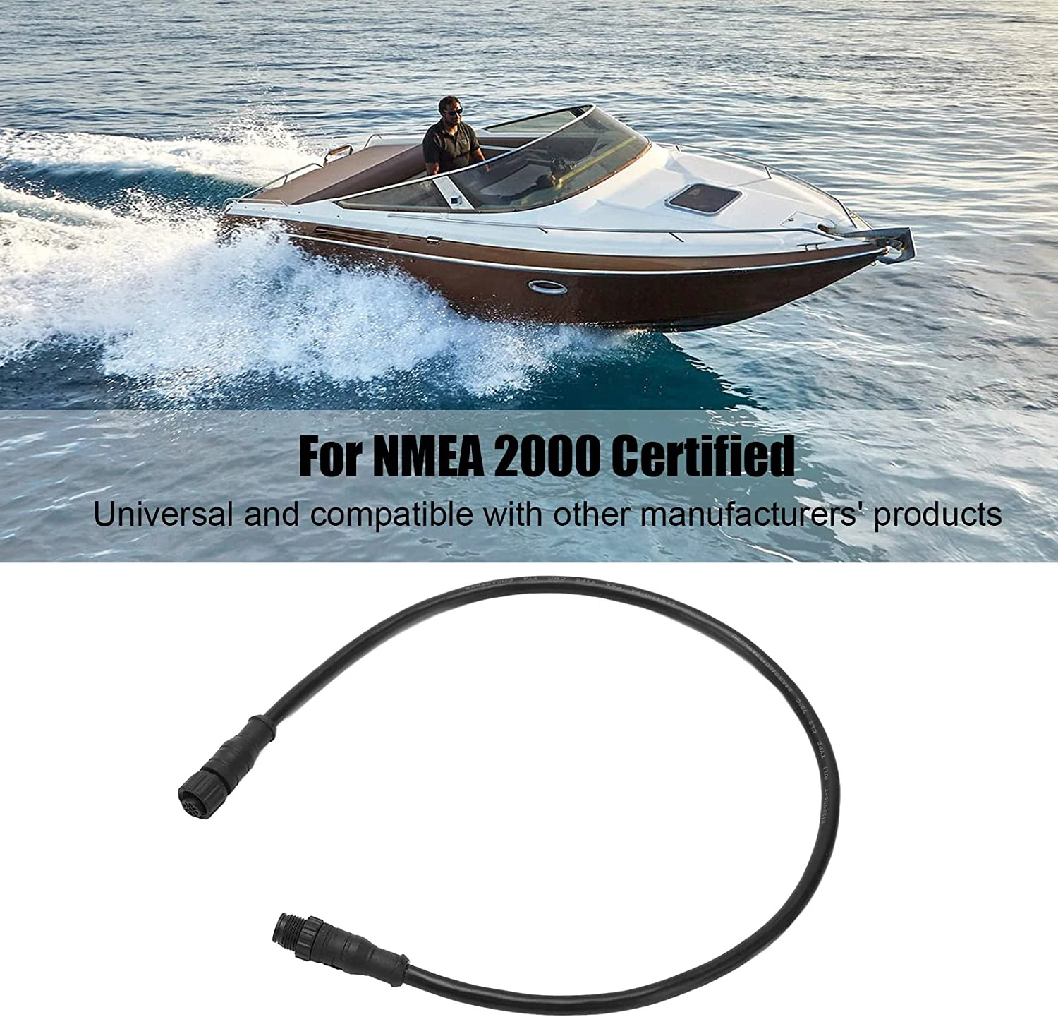 Matsutec M12 5pin NMEA 2000 (N2K) Starter kit 1/2meter 4, 5meter Backbone or Drop, Cable for Lowrance Simrad B&G Navico & Garmin