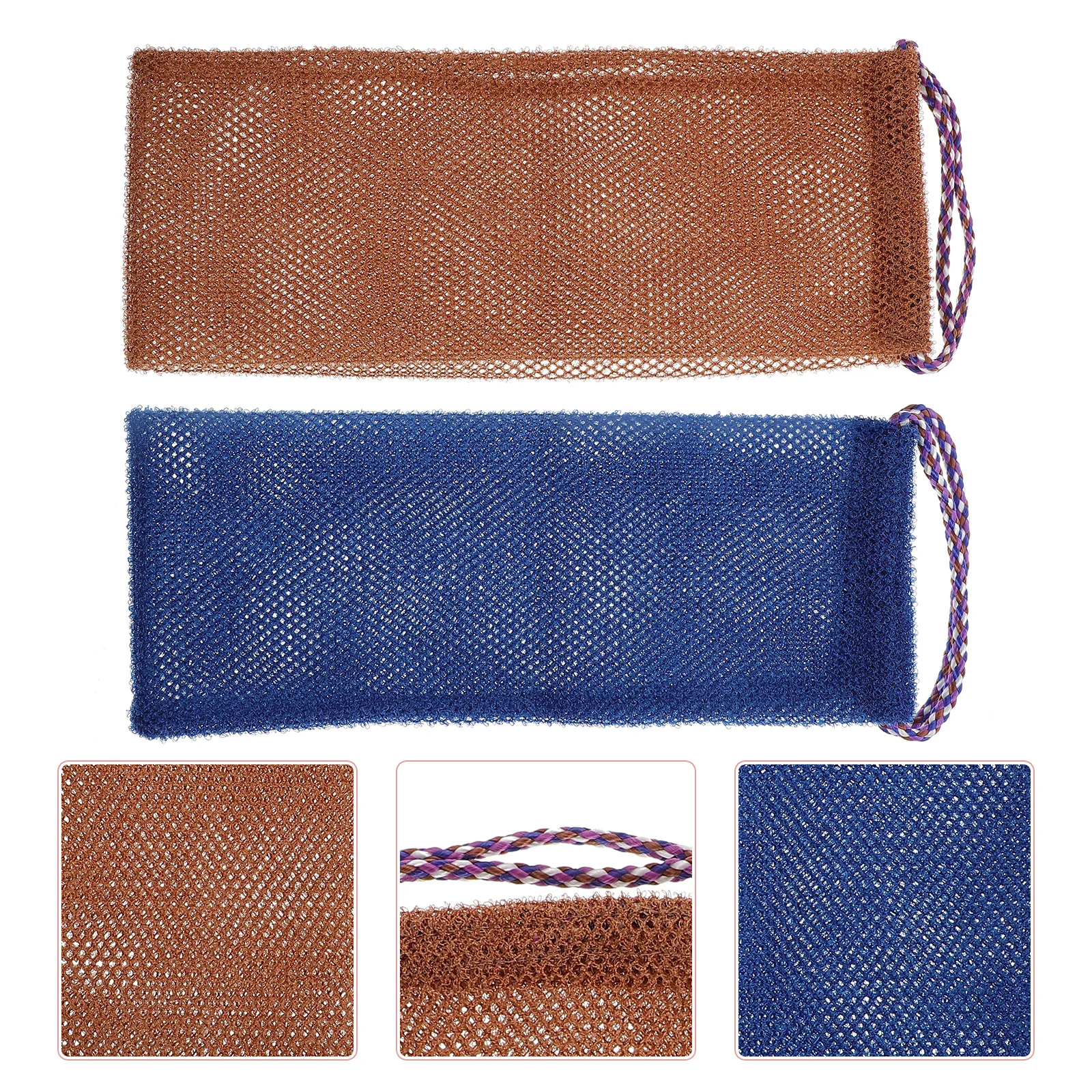 

4Pcs Bath Scrubbers Skin Exfoliating Towels High Quality Long Strip Bath Towels Comfortable Shower Body Scrubbing Cleaner