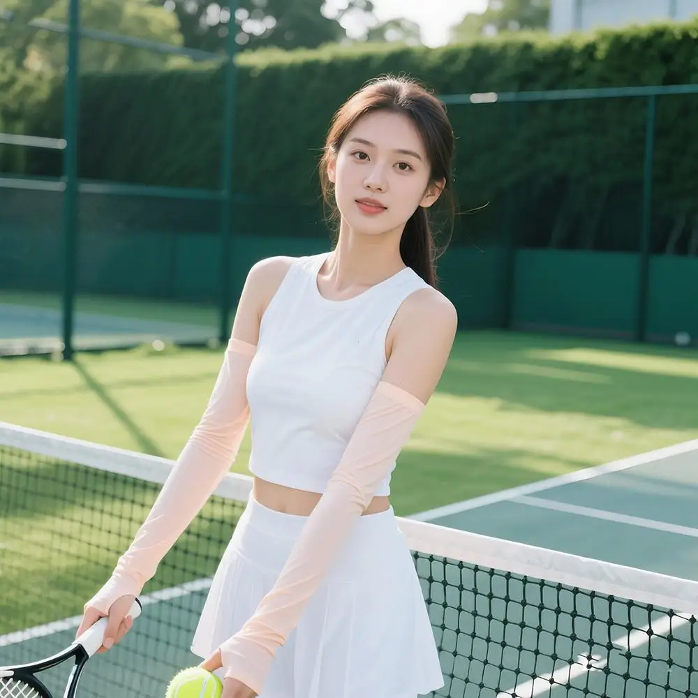 여름 멋진 팔 커버 남성 여성을위한 빠른 건조 얼음 실크 슬리브 썬 스크린 슬리브 사이클링 러닝 낚시 안티 uv 팔 슬리브