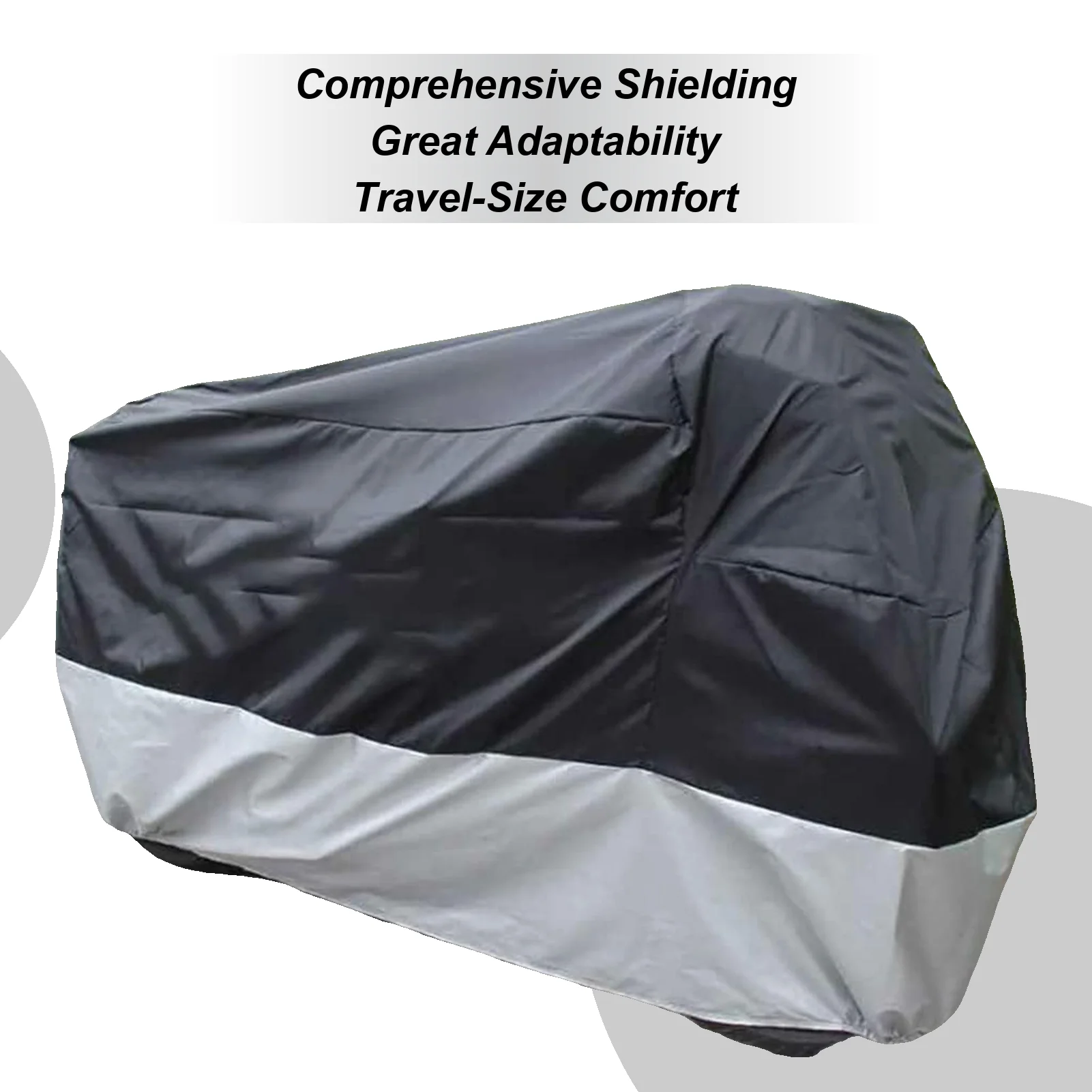 

Чехол для мотоцикла, портативный уличный чехол для велосипеда, всесезонный ветрозащитный чехол для хранения с замком и отверстиями для парковки в гараже, дождливый