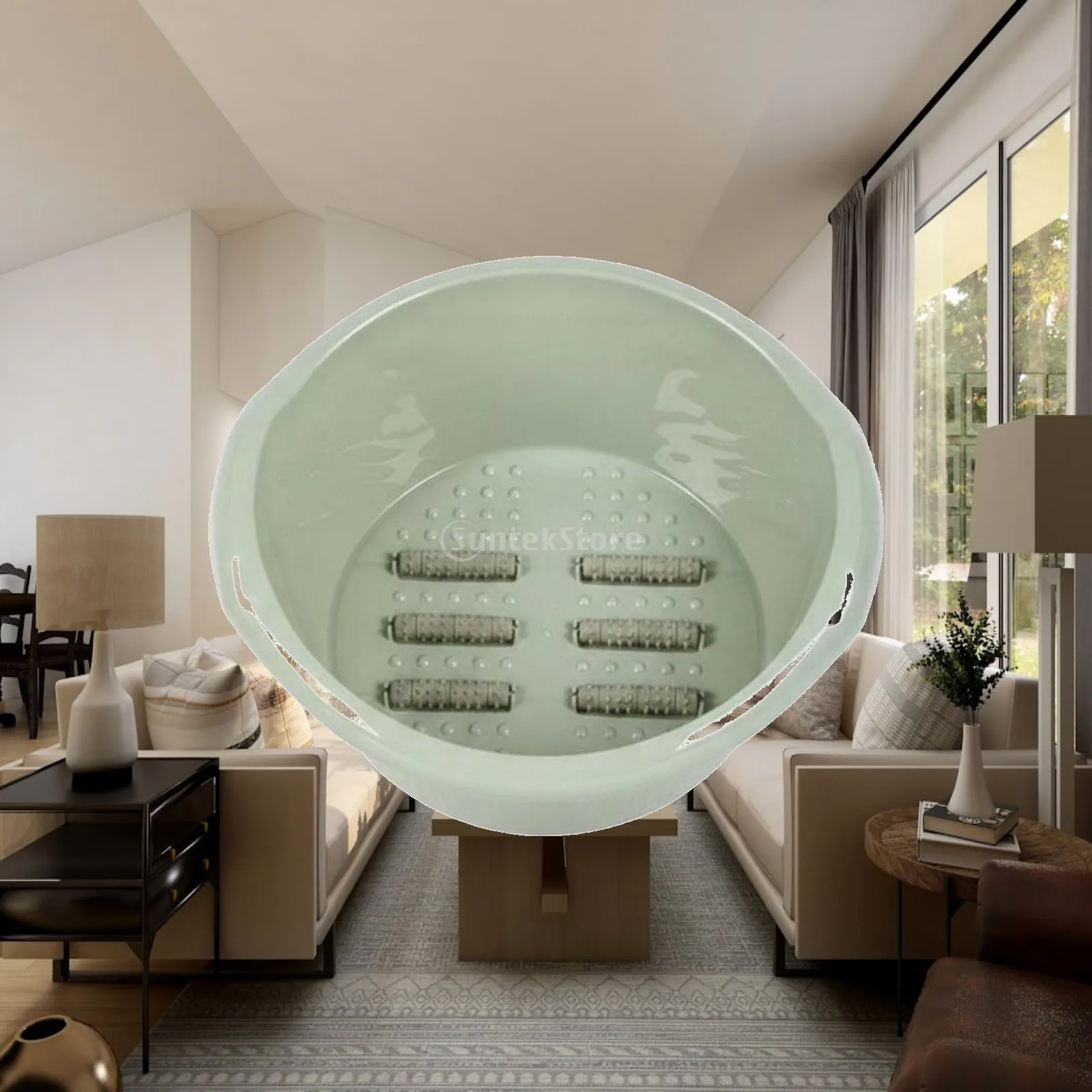 Foot Massage Roller Basin Large Capacity PP Pedicure Tub Foot Bath for Relaxing Soak and Daily Hygiene
