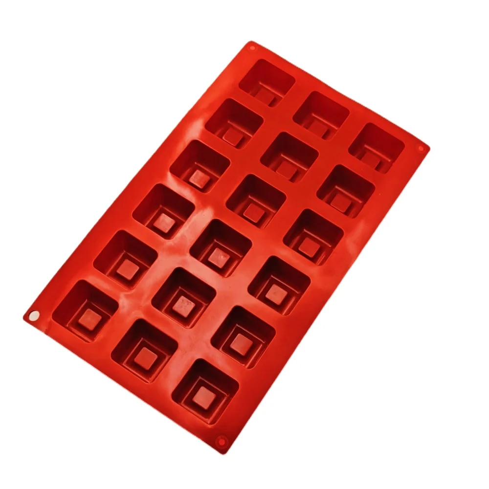 18 Hole Concavo-convex Square Silicone Chocolate Mold DIY Summer Ice Grid Ice Cube Handmade Soap Mold Cake Biscuit Baking Tools
