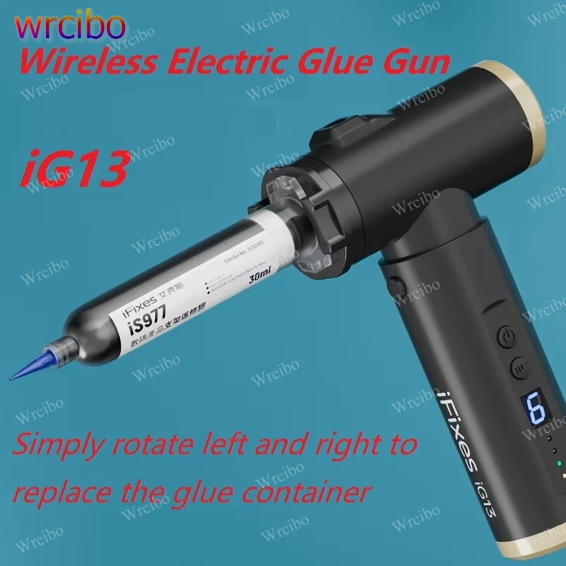 

iFixes iG13 Electric Glue Dispenser Gun - Precise Leak-Proof with Precise Flow Control, Dual Grip Modes, for UV Glue/Solder Flux