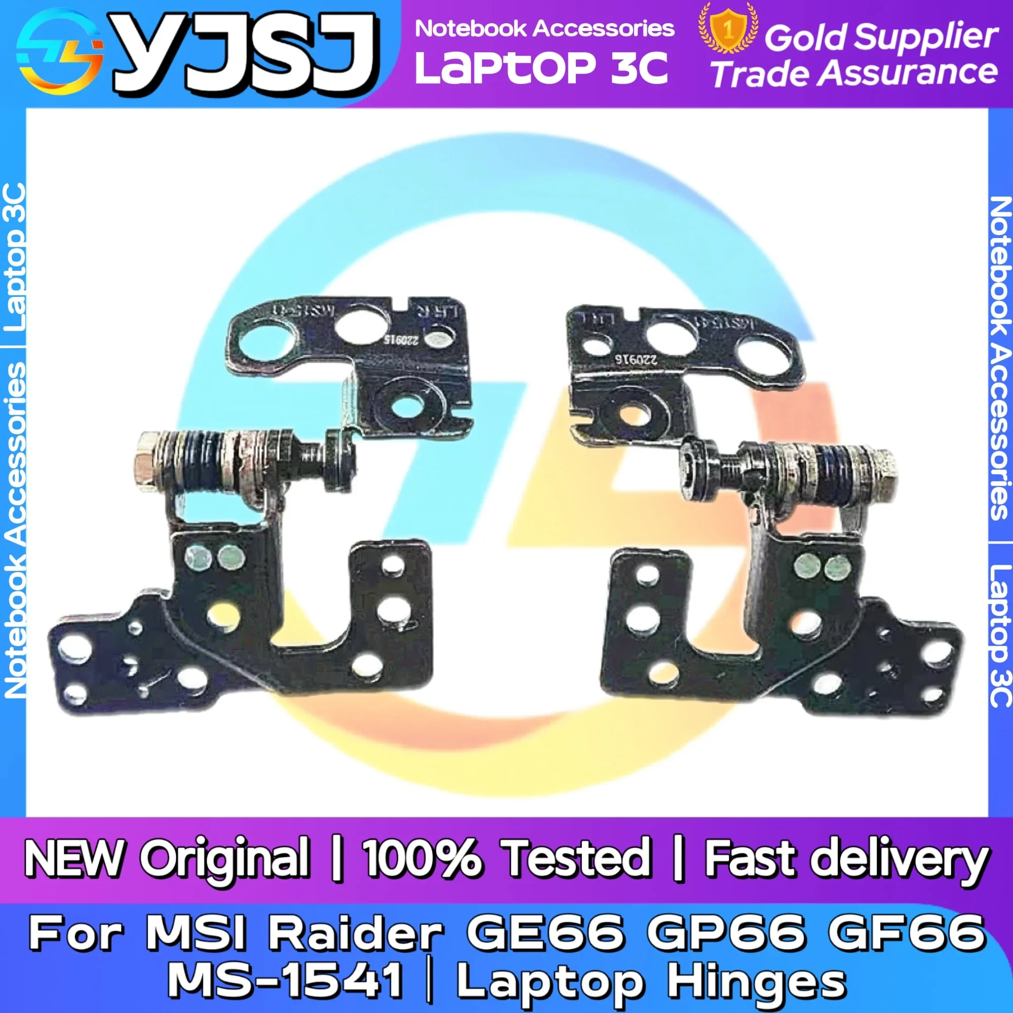 New Original Laptop Notebook Hinges LCD shaft For MSI GE66 Raider 10SD 10SE 10SF GP66 GF66 MS-1541 MS-1542 LCD Screen Hinge