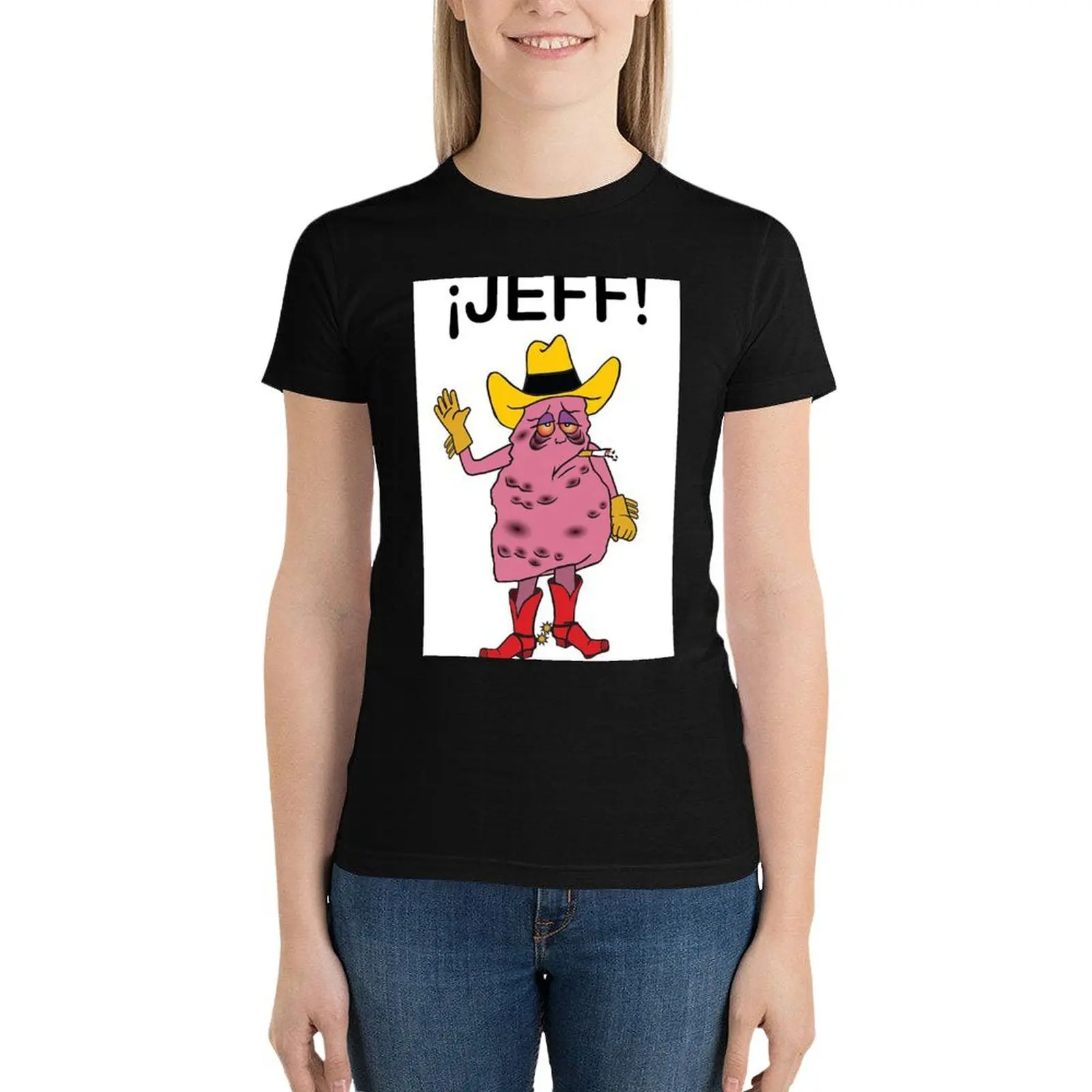 Meet Jeff the Diseased Lung! T-Shirt shirts graphic tees aesthetic clothes kawaii clothes summer top cropped t shirts for Women