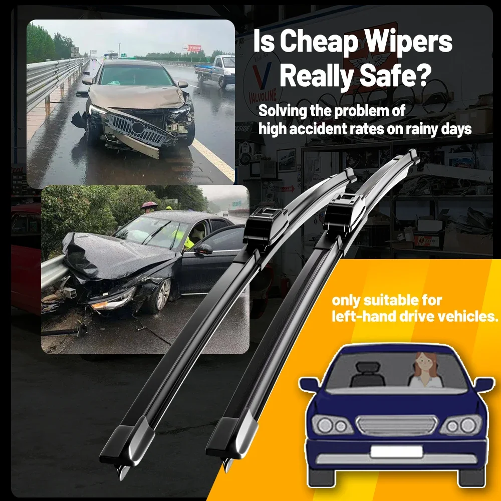 Front Windshield Wiper Blade For Fiat Ducato III MK3 Peugeot Boxer Manager Citroen Relay Jumper Opel Vauxhall Movano 2007 - 2023