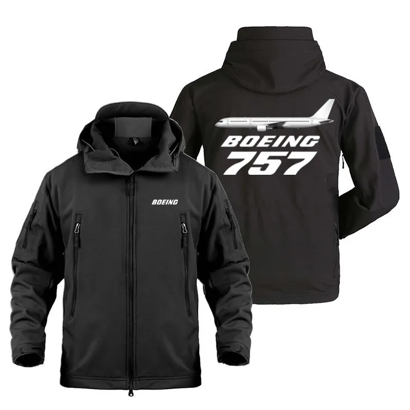 

New Aviation Pilots The Boeing 757 Tactical Shark Skin Fleece Warm SoftShell Outdoor Military Men's Coats Jackets