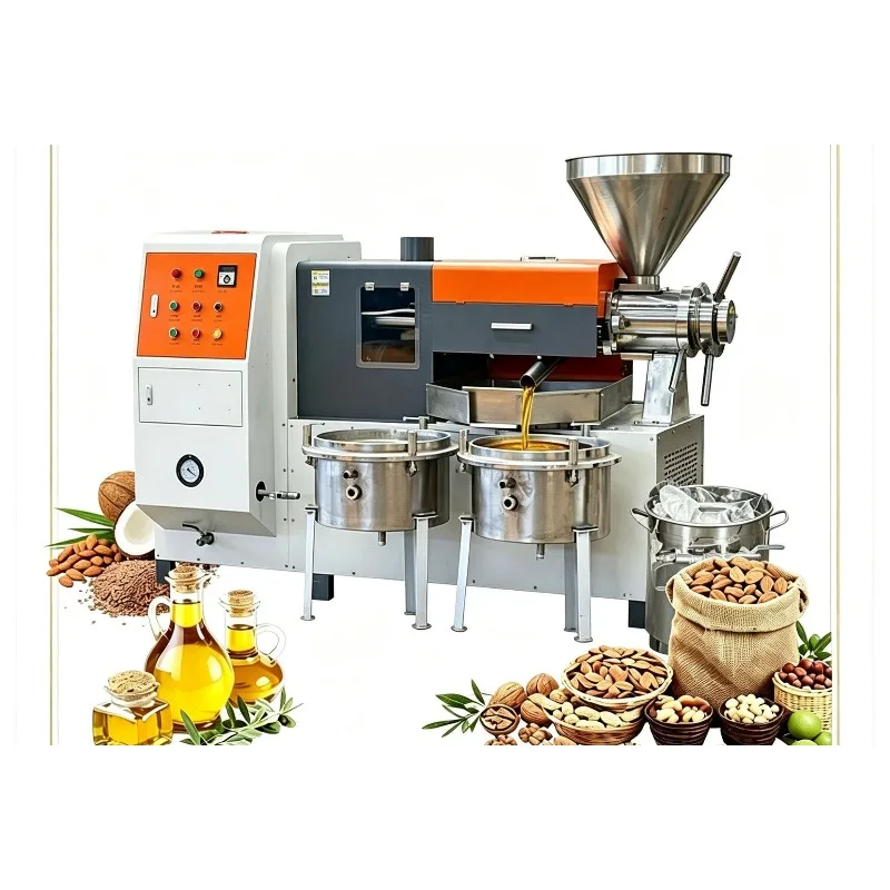 Large-scale commercial, fully automatic, can press a variety of oil compositions, peanuts, sesame seeds, etc.
