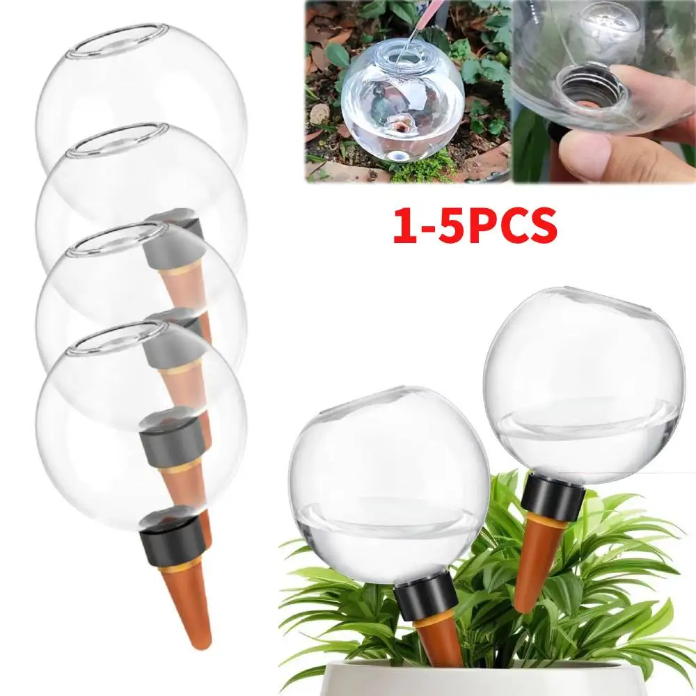 

1-5PCS Plastic Automatic Plant Watering Bulbs 500ML Globes Shape Self Watering Device Drip Irrigation System for Potted Plants