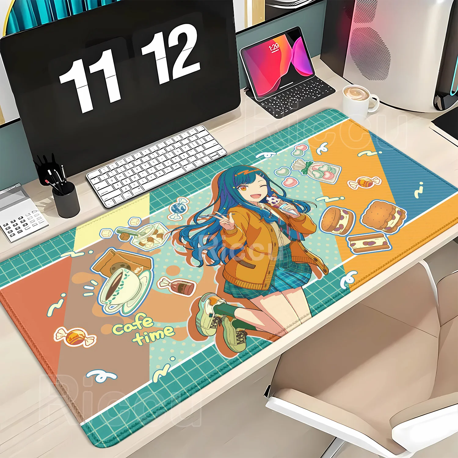 PJSK Project Sekai Colorful Stage Nightcord at 25:00 XXL Large Mouse Pad Computer Non-slip offices accessories Keyboard Desk Mat