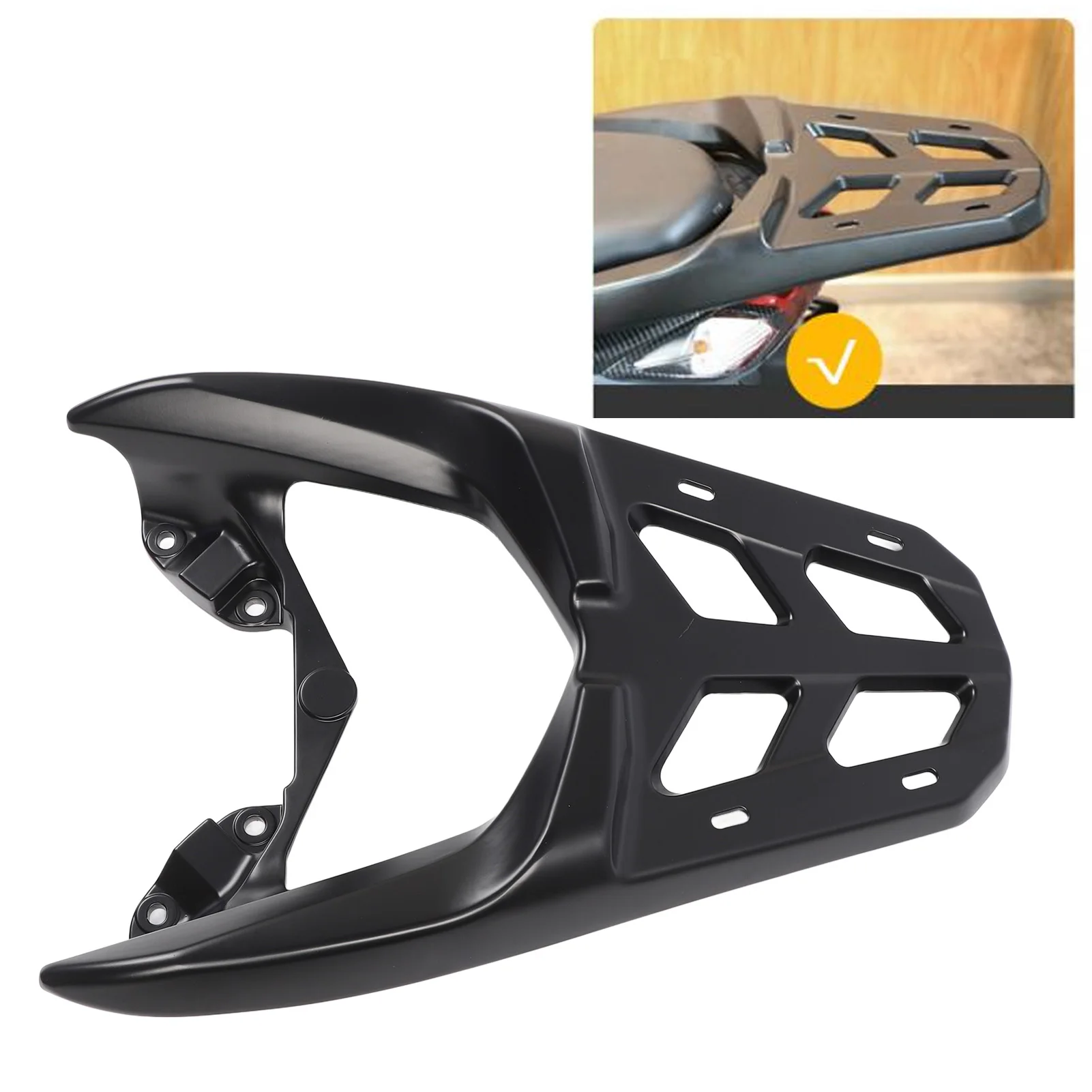 

Motorcycle Luggage Rack Rear Strong Support Tail Storage Cargo Carrier Bracket Aluminium Alloy for Yamaha Nmax155 2020 to 2024
