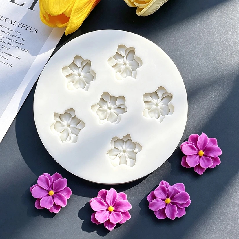 Flower Rose Silicone Sugarcraft Mold Resin Tools Chocolate Cupcake Baking Fondant Cake Decorating Tools