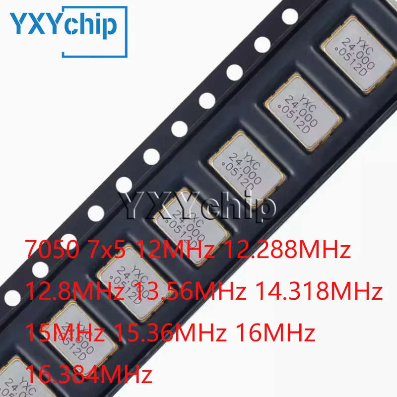 

5pcs 7050 Smd Active Crystal Oscillator 7x5 12mhz 12.288mhz 12.8mhz 13.56mhz 14.318mhz 15mhz 15.36mhz 16mhz 16.384mhz 4pin