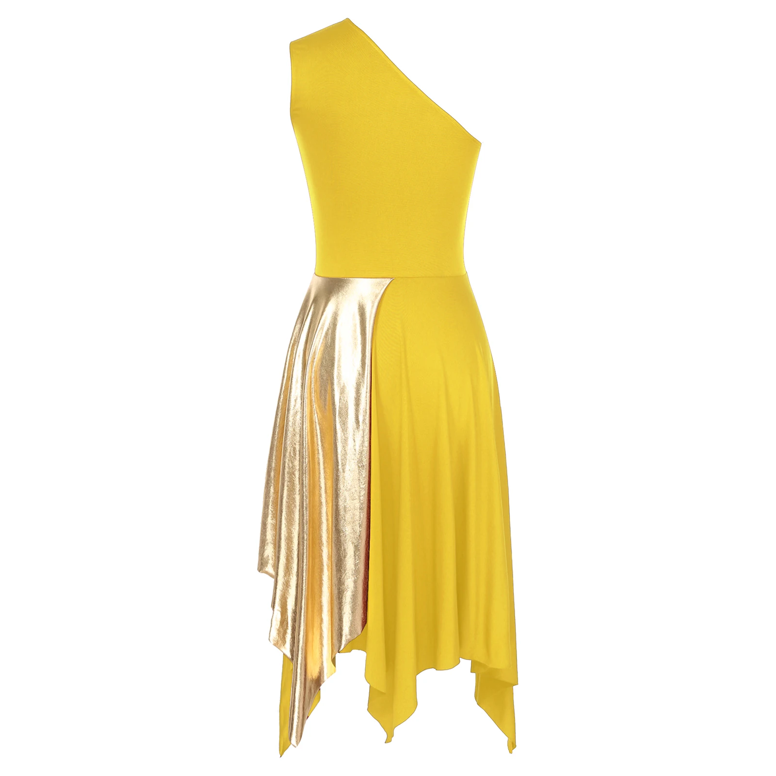Lady Celebration of Spirit Dancewear Women Split Church Praise Dress Liturgical Lyrical Dance Dress Performance Worship Costume