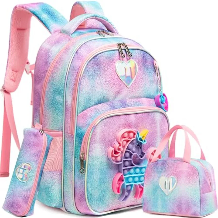 

Backpack for Girls Elementary Preschool Lunch Box for School
