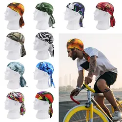 Outdoor Sports Mesh Fabrics Quick-Drying Bicycle Printing Cycling Hat Helmet Liner Bicycle Riding Cap Bandanna Cap