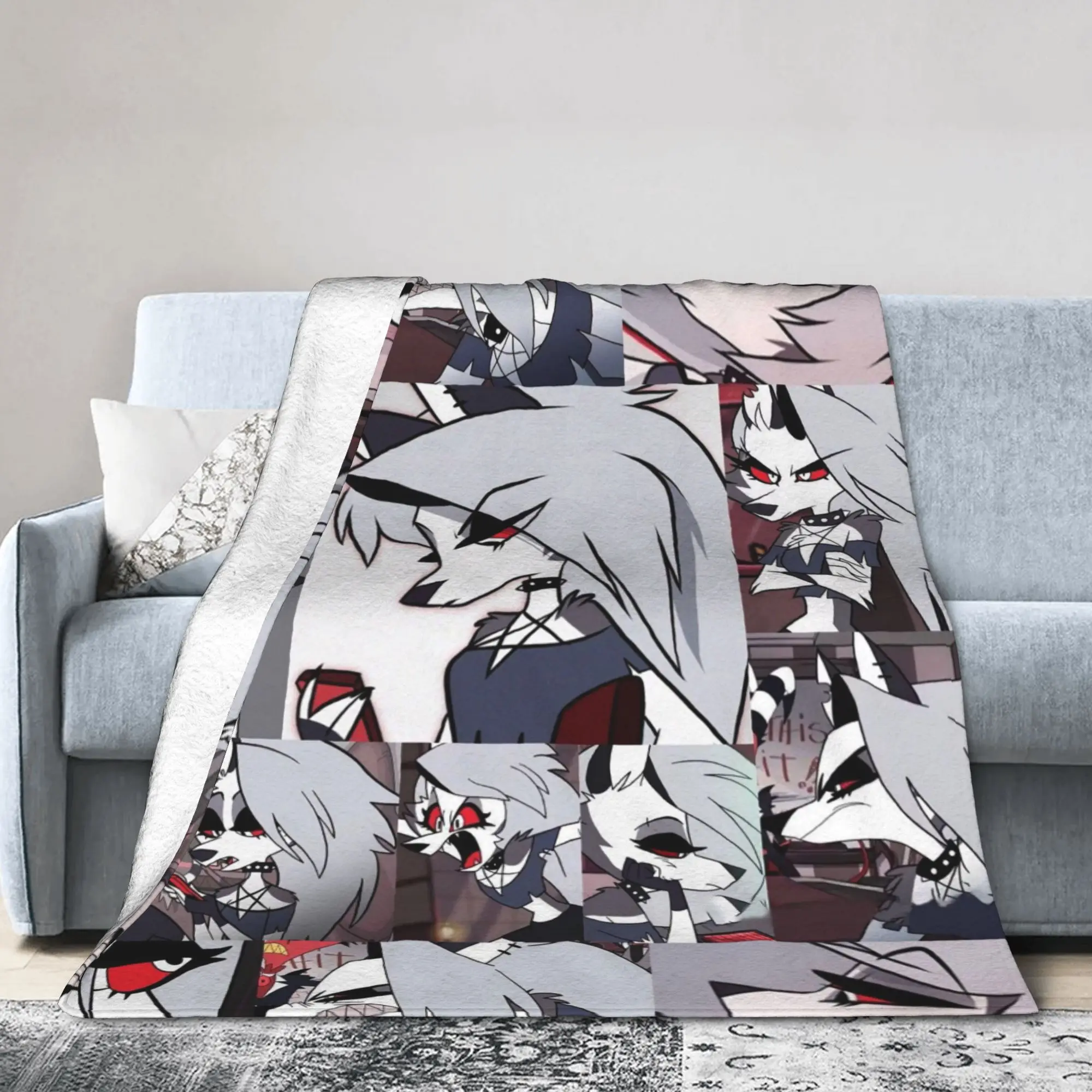 Loona Collage Blanket Anime Plush Throw Blanket Home Couch Printed Ultra-Soft Warm Bedsprea,