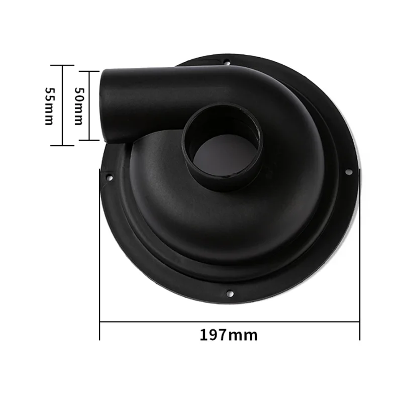 50mm Inner Diameter Small Cyclone Separator Dust Collector, for putty powder & woodworking grinding vacuum dust removal
