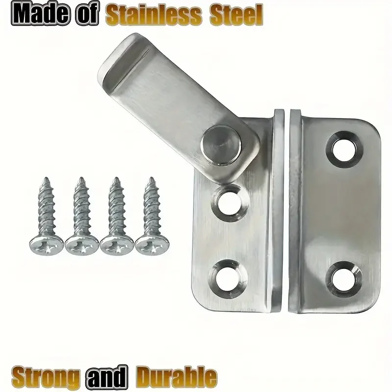 1Pc Flip Latch Slide Bolt Lock, Security Door For Barn Cabinets, Pet Cages, Garden, Bathroom, Garage, Windows