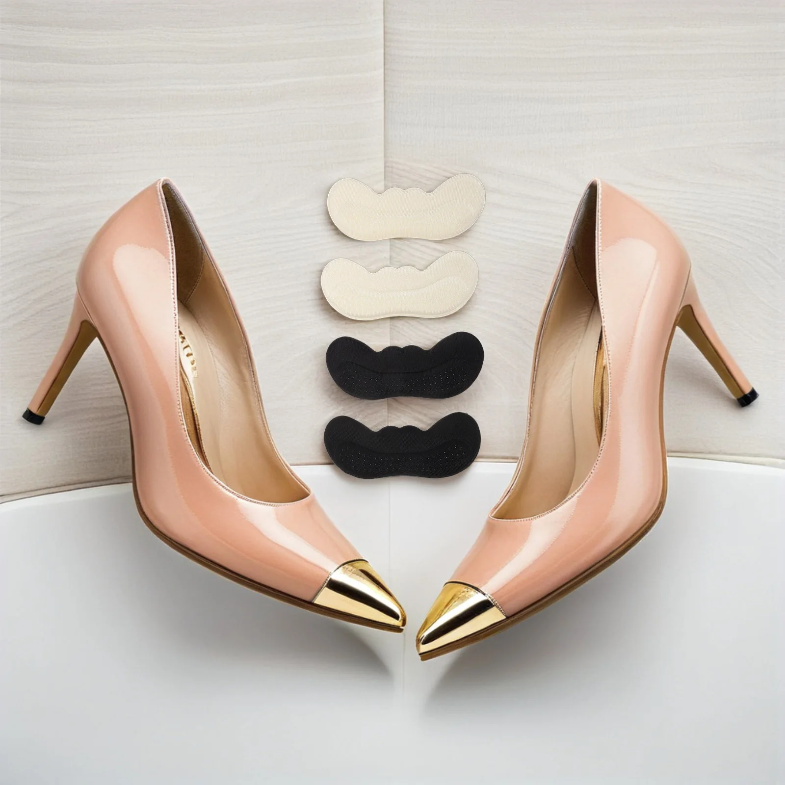 

Heel Grips Liner Cushion Self-Adhesive Shoe Size Reducer Inserts For Women High Heels Trainers Boots Anti-Slip Pad