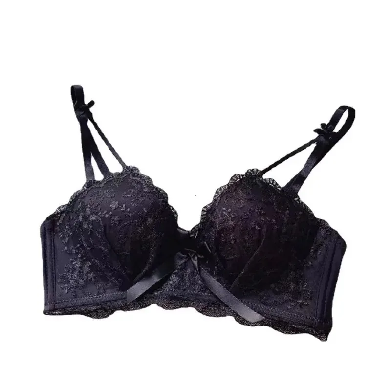 Reggiseni senza cuciture Mujer Bralette anti-cedimento per donna Lingerie sexy Reggiseno push up coreano Reggiseno intimo nero Stile coreano carino