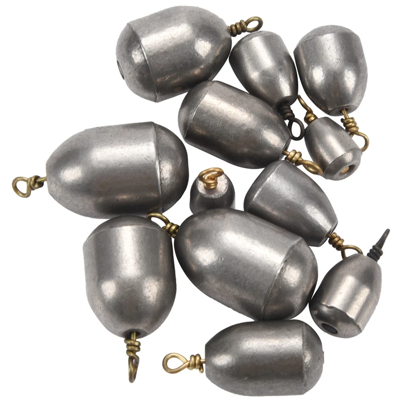 12PCS/Lot Weight Size 4G/7G/10G/14G/20G/28G Water Droplets Lead Weights Fishing Lead Sinkers Fishing Accessories