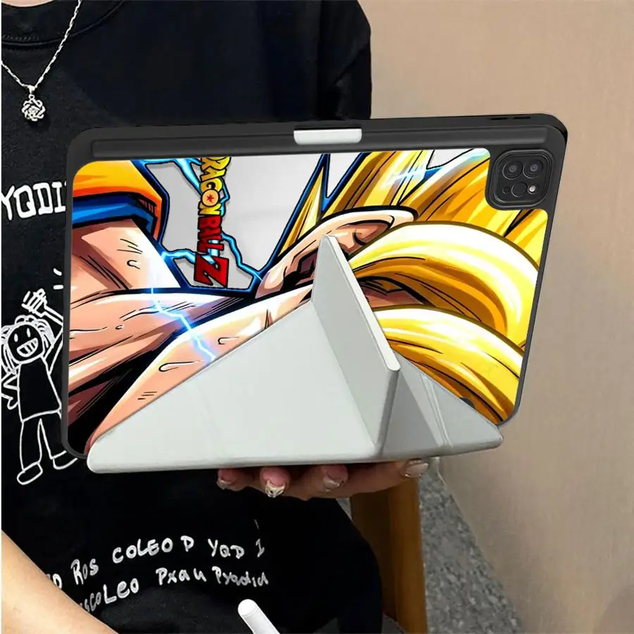 Anime Dragons Balls with Pencil Slot Case for Apple iPad Mini 7 6 5 12th 10th Gen 9th Air 8 M2 M3 3 Pro M4 13 2025 2026 11th Air 6