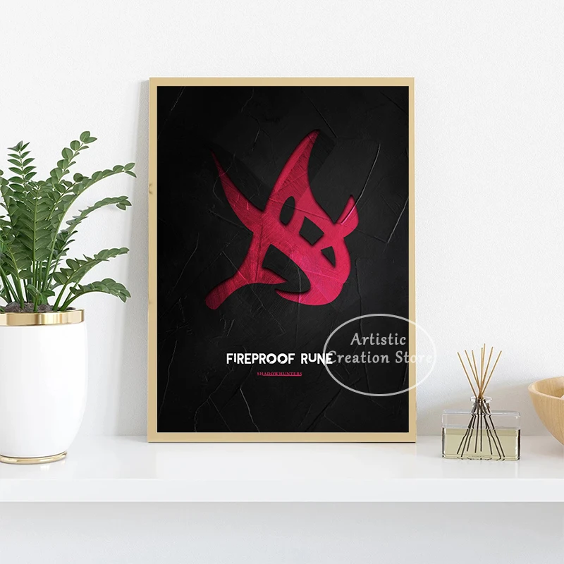 Shadowhunters Runes Posters Prints Canvas Painting Abstract Sign Wall Art Pictures for Modern Living Room Minimalist Home Decor