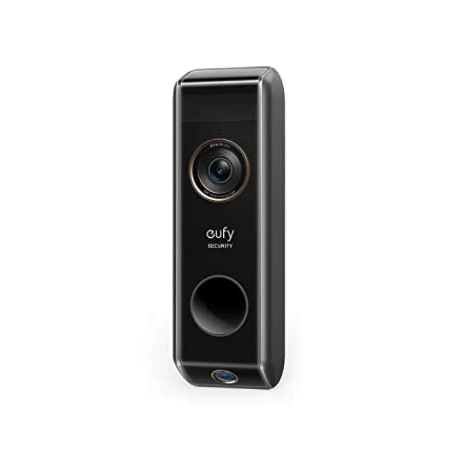 Video Doorbell S330 for outdoor use, ABS plastic, black, battery-powered with dual 2K HDR cameras and dual motion detection