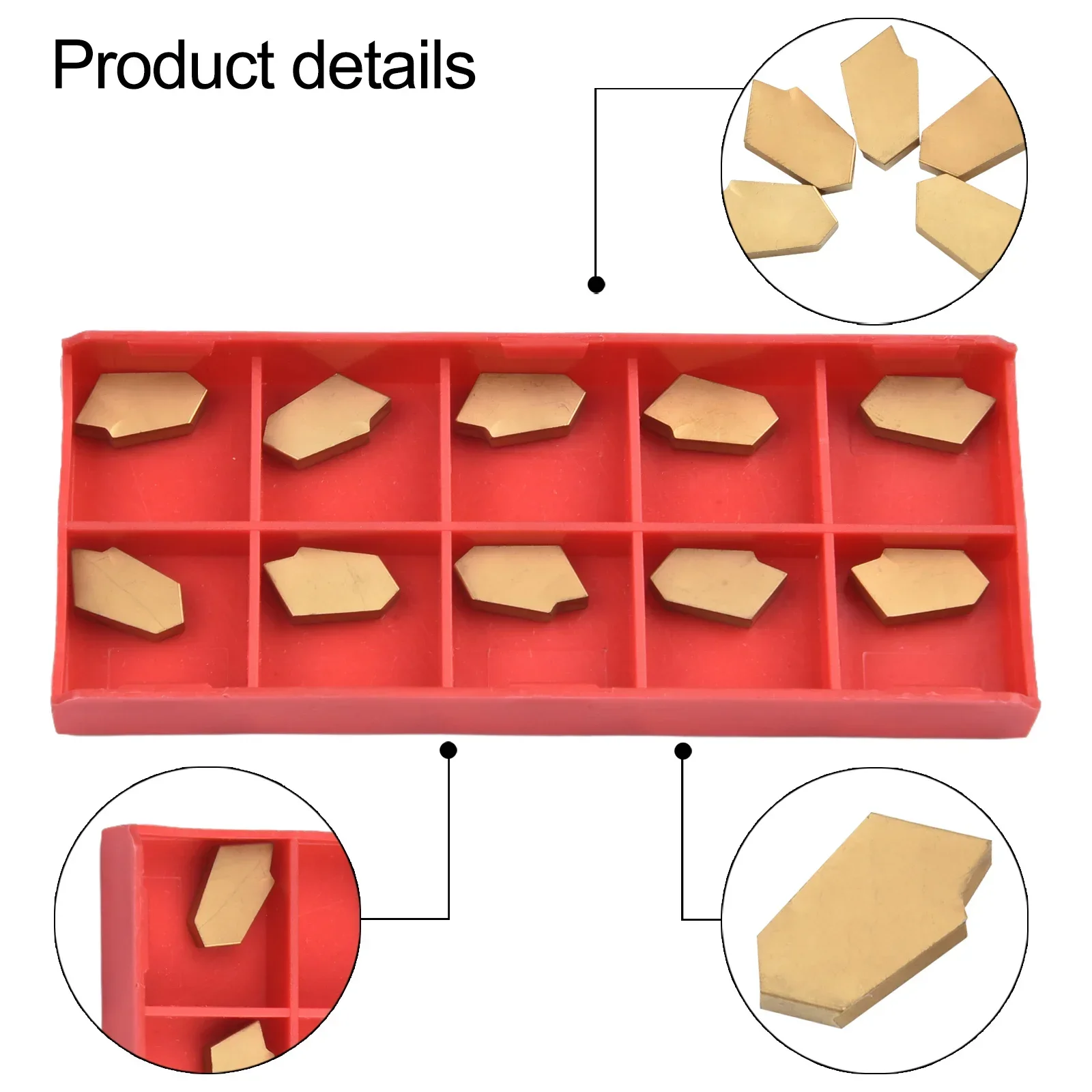 10pcs ZQMX 3N11-1E SP300 GTN-3 3mm Cut-Off Grooving Carbide Inserts CNC Tool Gold Indexable Inserts Turning Tool