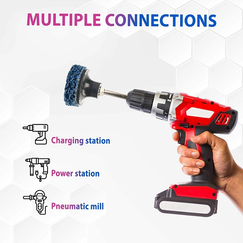 Stripping Disc,2Inch Strip And Clean Quick Change Discs With Disc Pad Holder,Paint,Rust Remover Stripper,Abrasive Wheel