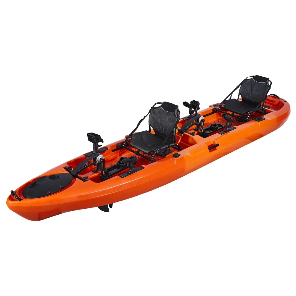 2024 Foot Pedal Drive Double Seat Tandem Kayak for Fishing bateau canoe